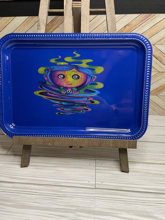 Buttons rolling tray